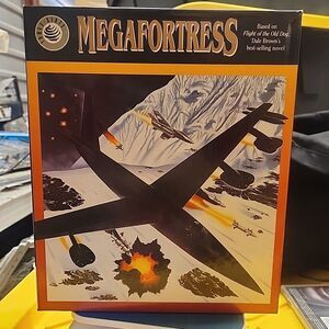 Megafortress 1991 IBM PC Game 3.5” Disk Big Box IBM Complete W/ Manuals